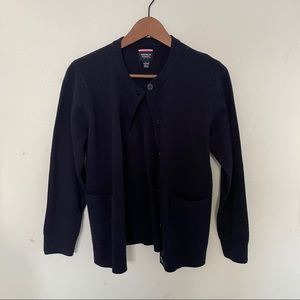 French Toast Navy Cardigan
